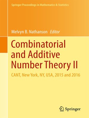 cover image of Combinatorial and Additive Number Theory II